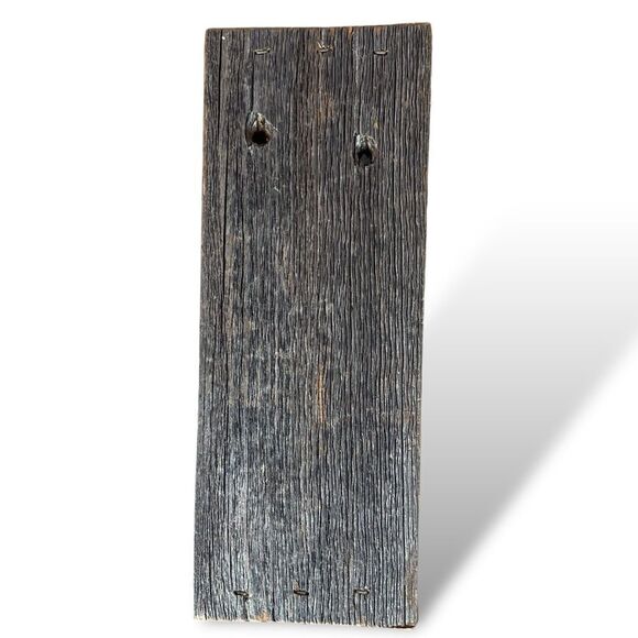 Rustic Reclaimed Wood Shadow Box Wall Hanging Hooks Black Background - Picture 11 of 16